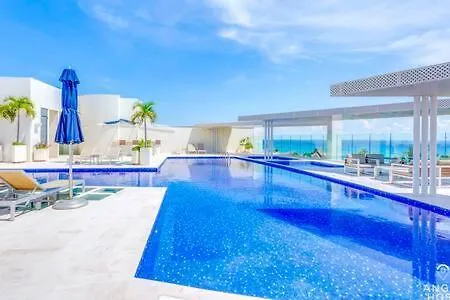 Daire Luxury Escape Best Street In Playa Rooftop Pool Playa del Carmen